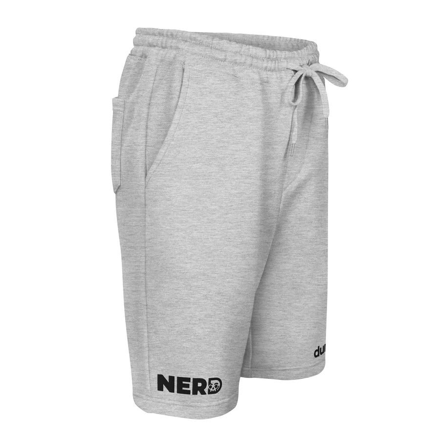 NERD fleece shorts White-Grey